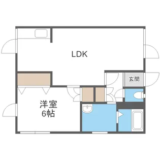 ルースキーAKEMI【2階】の間取り