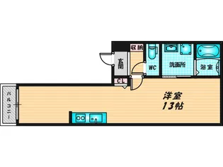ソレイユ永和【3階】の間取り