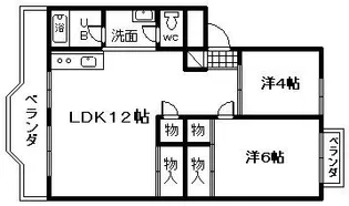 マンショントレビ【1階】の間取り