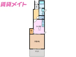 シャルムB棟【1階】の間取り