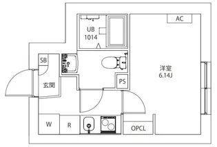 AXIA M-City武蔵小山【2階】の間取り