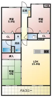 グレイス兵庫【4階】の間取り
