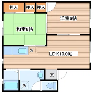 KMD弐番館【2階】の間取り