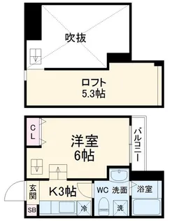 Fleur odasaga(フルールオダサガ)【2階】の間取り