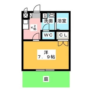 アンプルールブワ虹【1階】の間取り