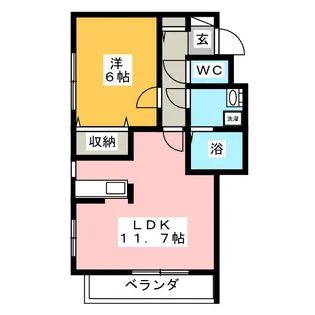 メゾンボヌール【2階】の間取り