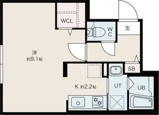 ファランドール大通東I【1階】の間取り