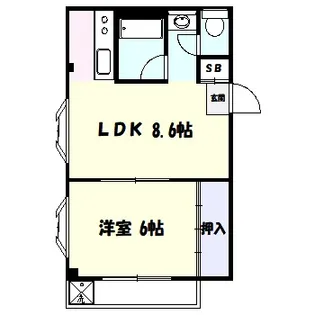 ファインヒル生田【1階】の間取り