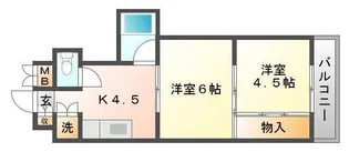 ロイヤルコート安田【3階】の間取り