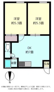 美里ハイツ【2階】の間取り