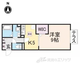 グランドゥール西大寺【1階】の間取り