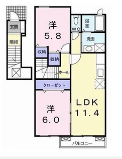 フランコートN【2階】の間取り