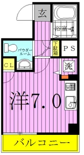 ヴランドール柏中央【4階】の間取り