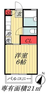 サンアヴェニュー2【1階】の間取り