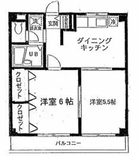 コスモス津田沼【2階】の間取り