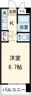 エステージ西調布【2階】の間取り