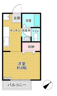 バードハイツ【1階】の間取り