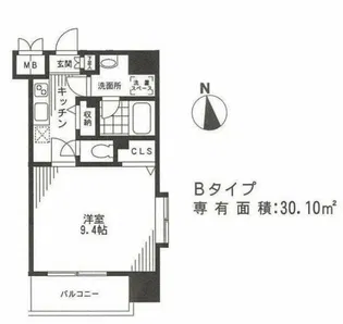 ファイブフォー白金【1階】の間取り