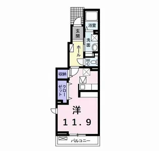 紫陽花はうす B【1階】の間取り