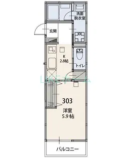 ALIVIE 秋山【3階】の間取り