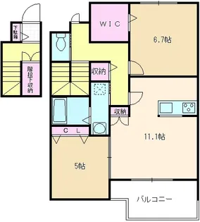 エターナル ガーデン【2階】の間取り