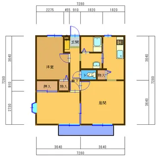 ヴィーブルI【1階】の間取り