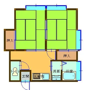 秋山荘【2階】の間取り