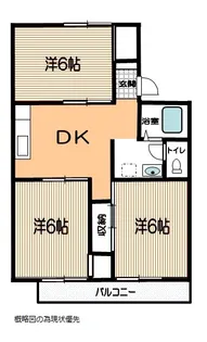 開成山ツバイト(初期費用161,132円)【1階】の間取り
