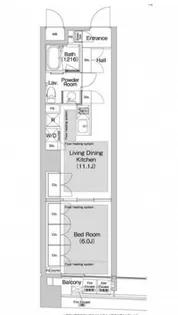 BPRレジデンス渋谷【7階】の間取り