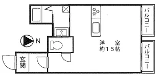 コットンライフMBS【1階】の間取り