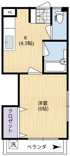 石原レジデンス【3階】の間取り