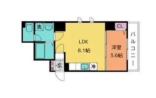 ヴェール広瀬町【7階】の間取り