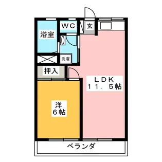 サンコーポふじ A【2階】の間取り