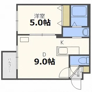 アークフレア【4階】の間取り