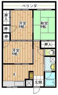 翁嶋ビル【2階】の間取り