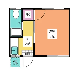 ヴィラ ソレイユ2【2階】の間取り