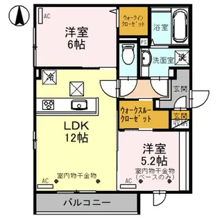 クレセントSK III【1階】の間取り