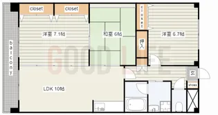 兵庫県加西市北条町横尾【マンション】の間取り
