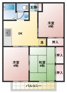 セジュール神長【2階】の間取り