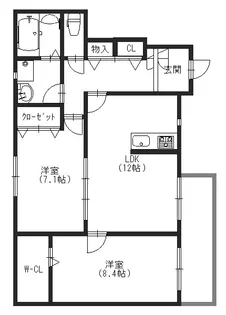 アンリシールII【1階】の間取り