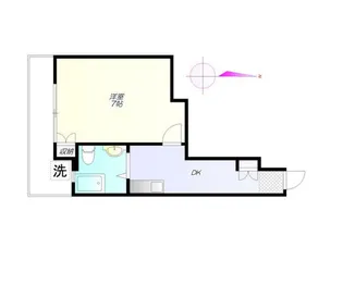 パラスト西原【2階】の間取り