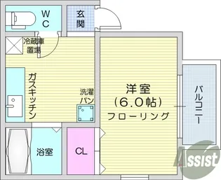 サマックスグレシャス【2階】の間取り