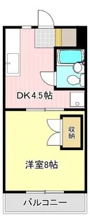 アプリコットハウスI【3階】の間取り