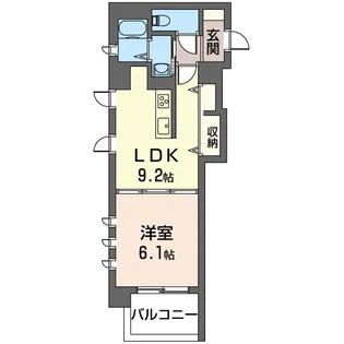 サンライズナカノ【4階】の間取り
