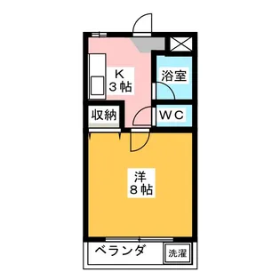 クレールカルティエ【1階】の間取り