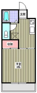 メゾンラパルフェ【1階】の間取り