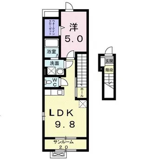 ティアモ【2階】の間取り