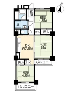 UR高座台【1階】の間取り