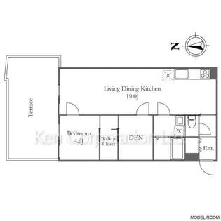 THE GRANDUO CHITOFUNA【1階】の間取り