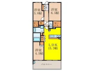 パ-クホ-ムズ千里中央ザレジデンス【11階】の間取り